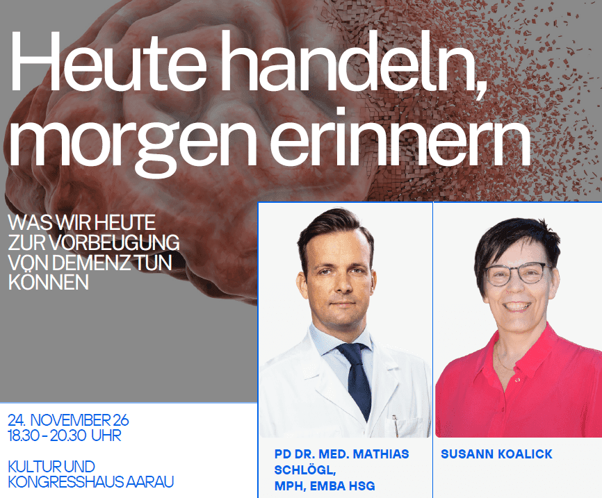 Heute handeln, morgen erinnern – Was wir heute zur Vorbeugung von Demenz tun können